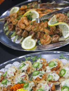 Catered buffet items